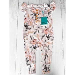 Posh Peanut Harlow Ruffled Cap Romper